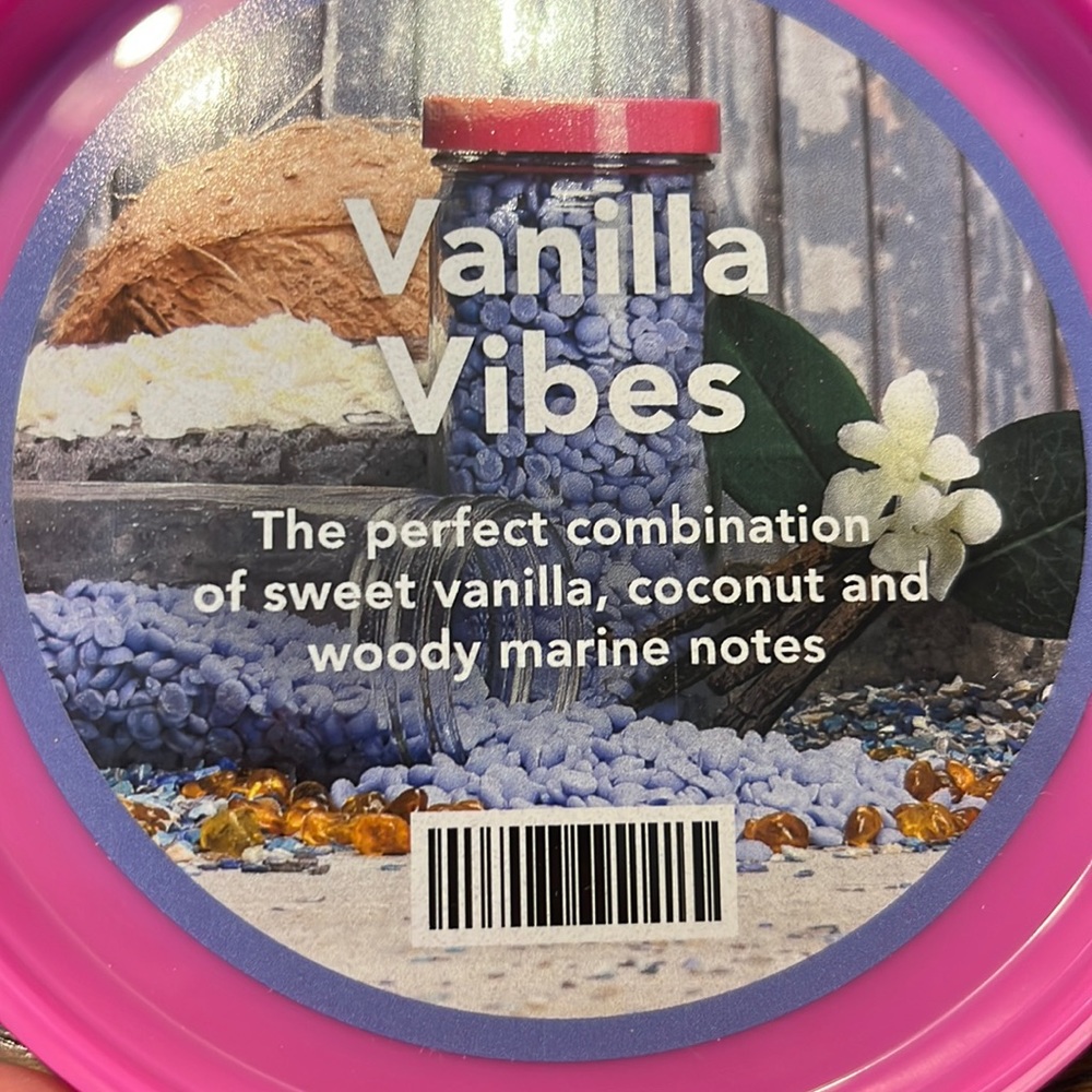 Pink zebra wax melt sprinkles. Full size and sample.